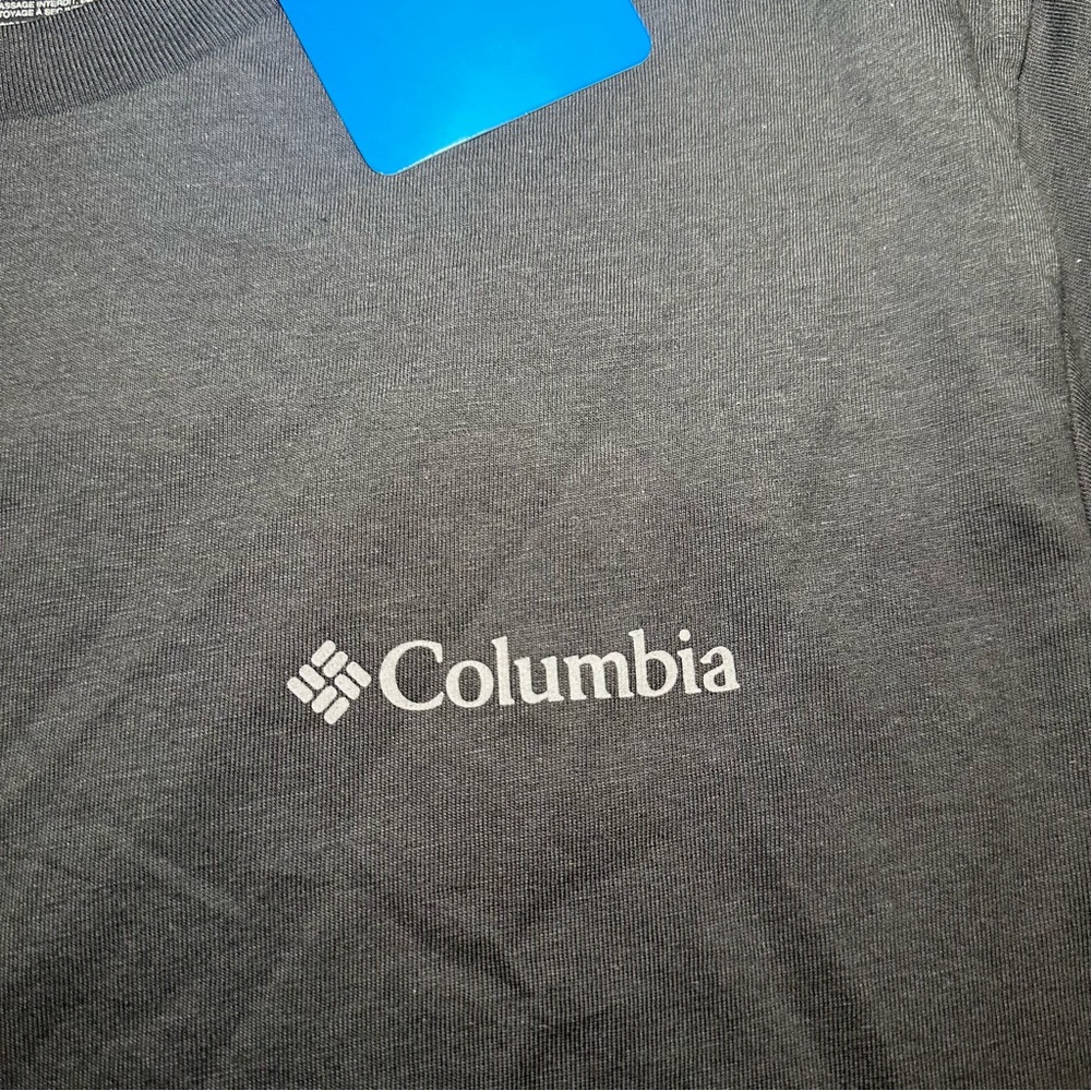 NWT COLUMBIA Black Graphic Logo Short Sleeve T Shirt Mens Size M - Picture 4 of 5